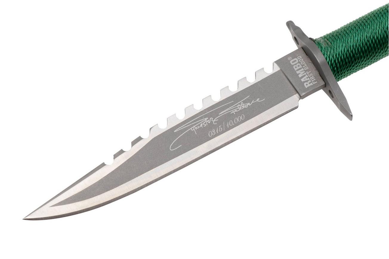 Rambo First Blood 9431 Mini Sylvester Stallone Signature Edition, vaststaand mes