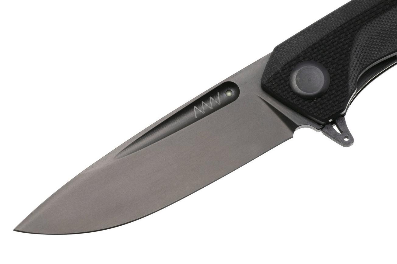 ANV Z200 PLUS-002, DLC Sleipner, Black G10 zakmes