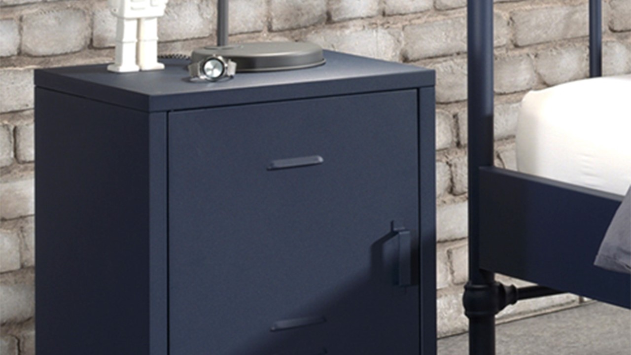 Nachtkast Bronxx blauw