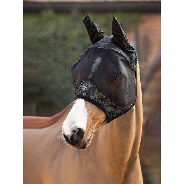 Vliegenmasker LeMieux Visor-Tek Half Camo Donkergroen