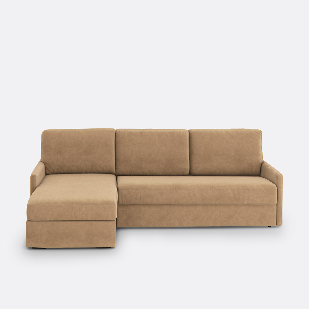 LA REDOUTE INTERIEURS<br>Sofá-cama de canto em veludo, Bultex Marta