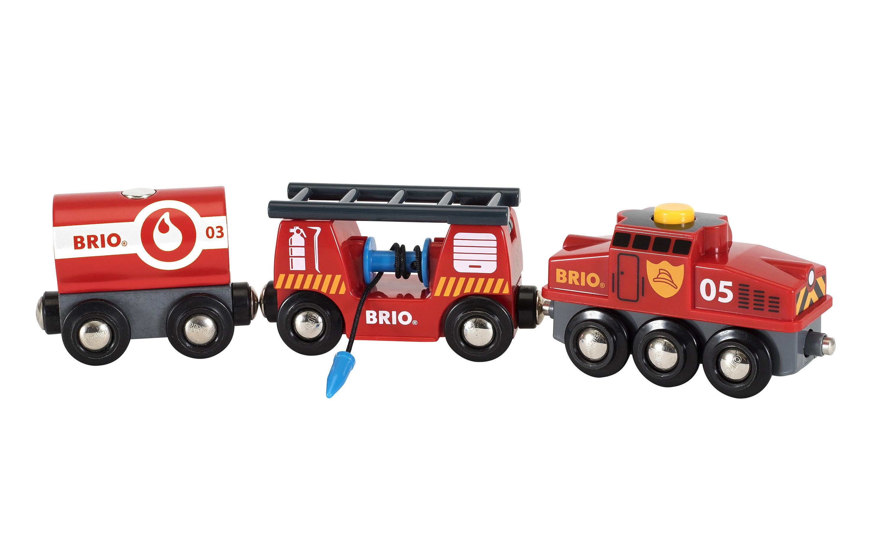 Eisenbahn Feuerwehr LöschzugSet mit 4 Teilen
