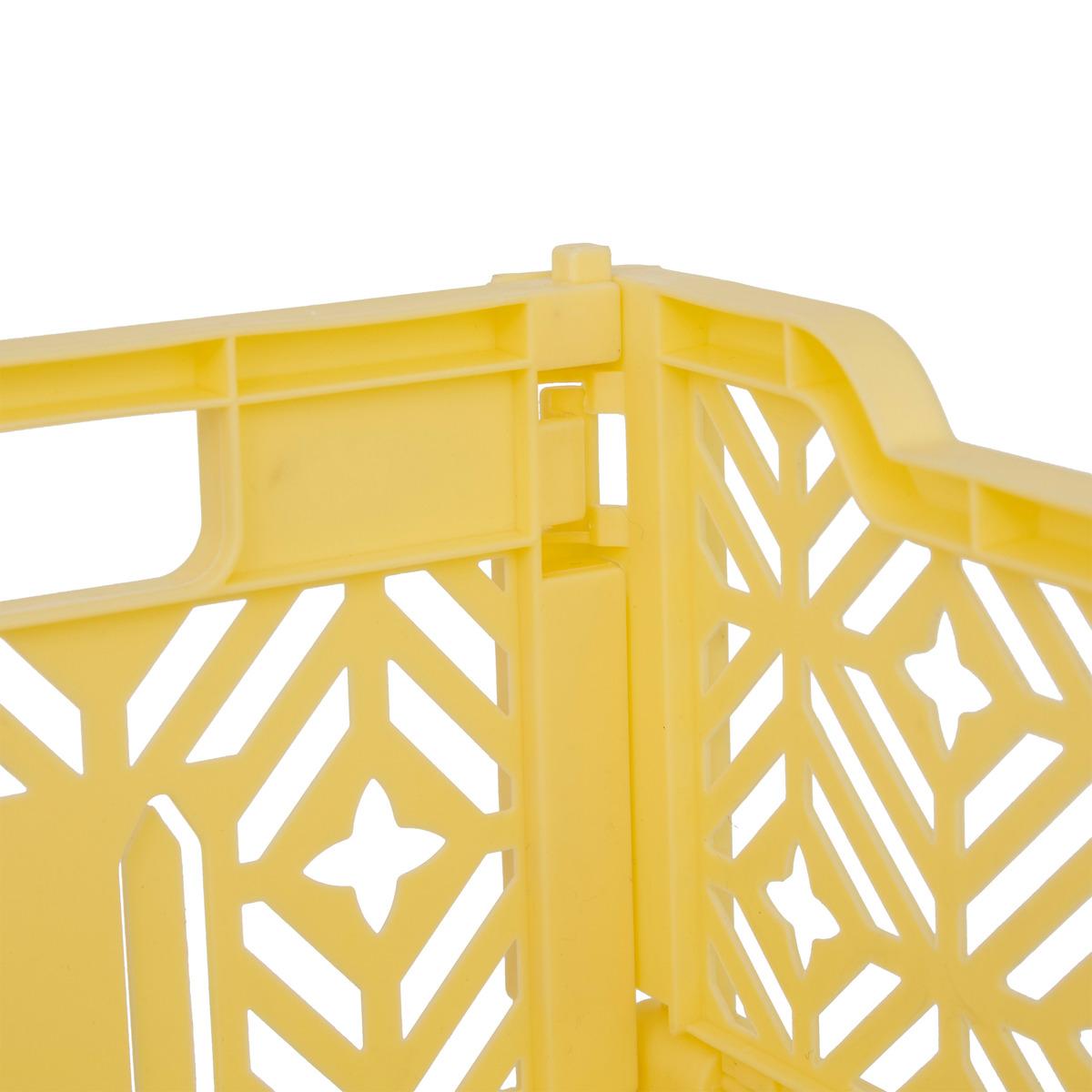 CAGETTE PLIABLE JAUNE 30X20X11.5CM