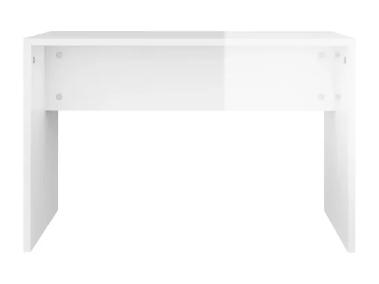 Ensemble de coiffeuse Blanc brillant 86,5x35x136 cm