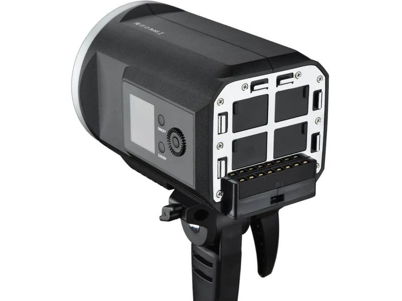 Godox Videoleuchte SLB-60W mit Powerpack LED 60W LED-Studiolampe, 5600K, dimmbar, akkubetrieben
