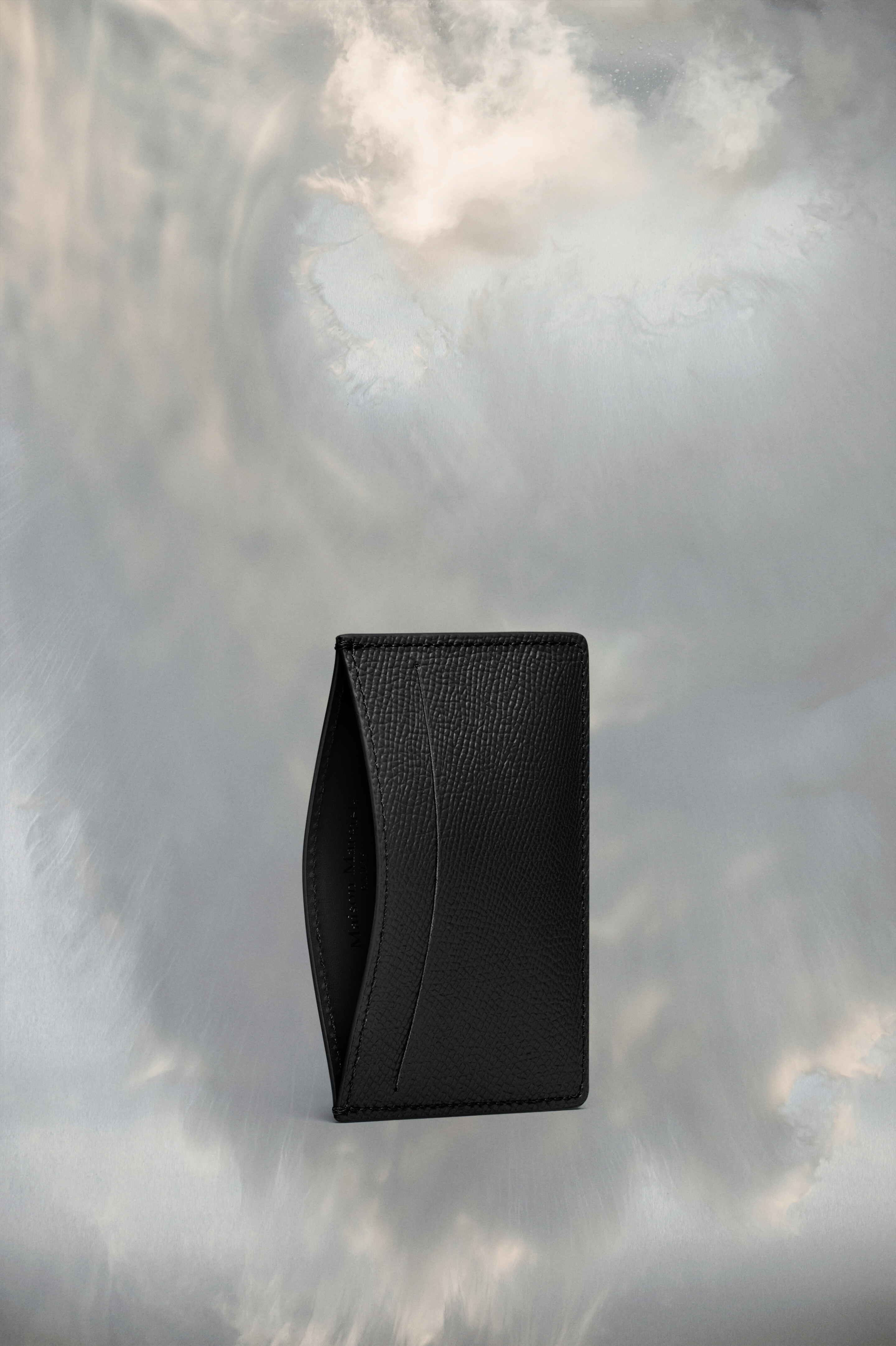 Petit porte-cartes en cuir grainé | Femme Noir