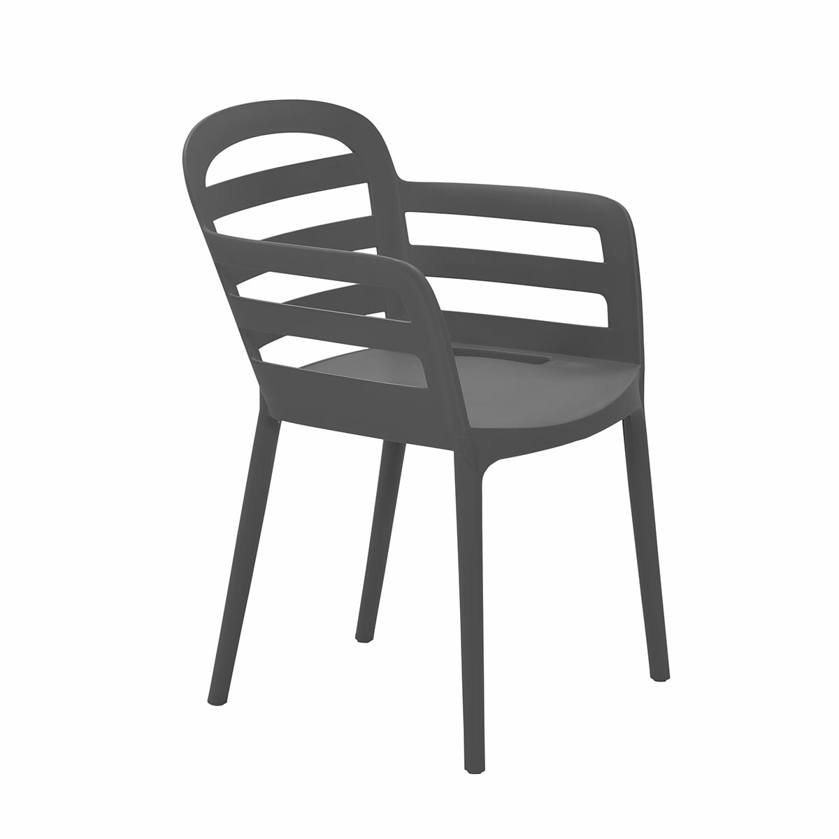 Garden Impressions Mira 4 donker grijze tuinstoelen
