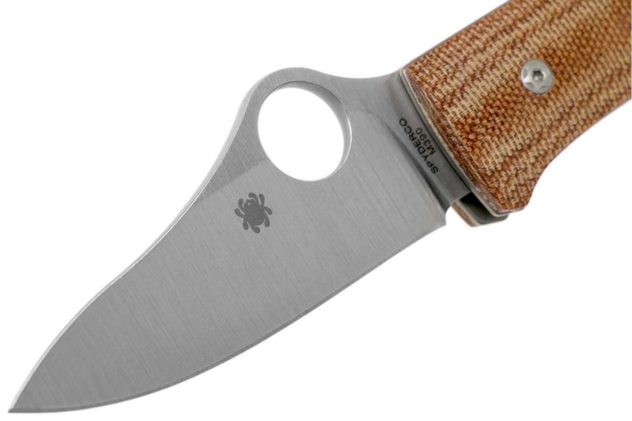 Spyderco SpyOpera C255CMP Brown Canvas Micarta zakmes