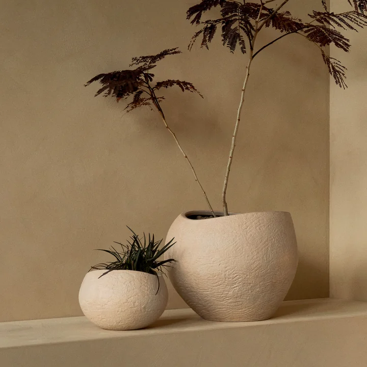Audo - Plantas Pflanzentopf H 24 cm, elfenbein