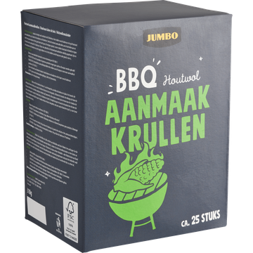 Jumbo BBQ Houtwol Aanmaak Krullen 310 g