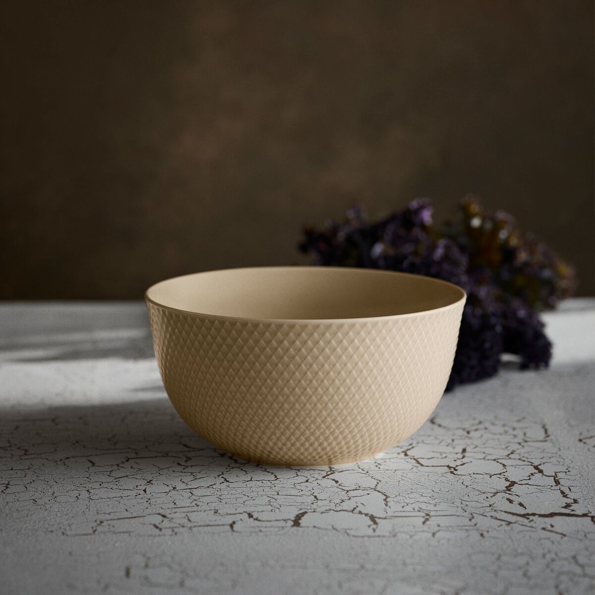 Rhombe Earth serveringsskål 22 cm, marble