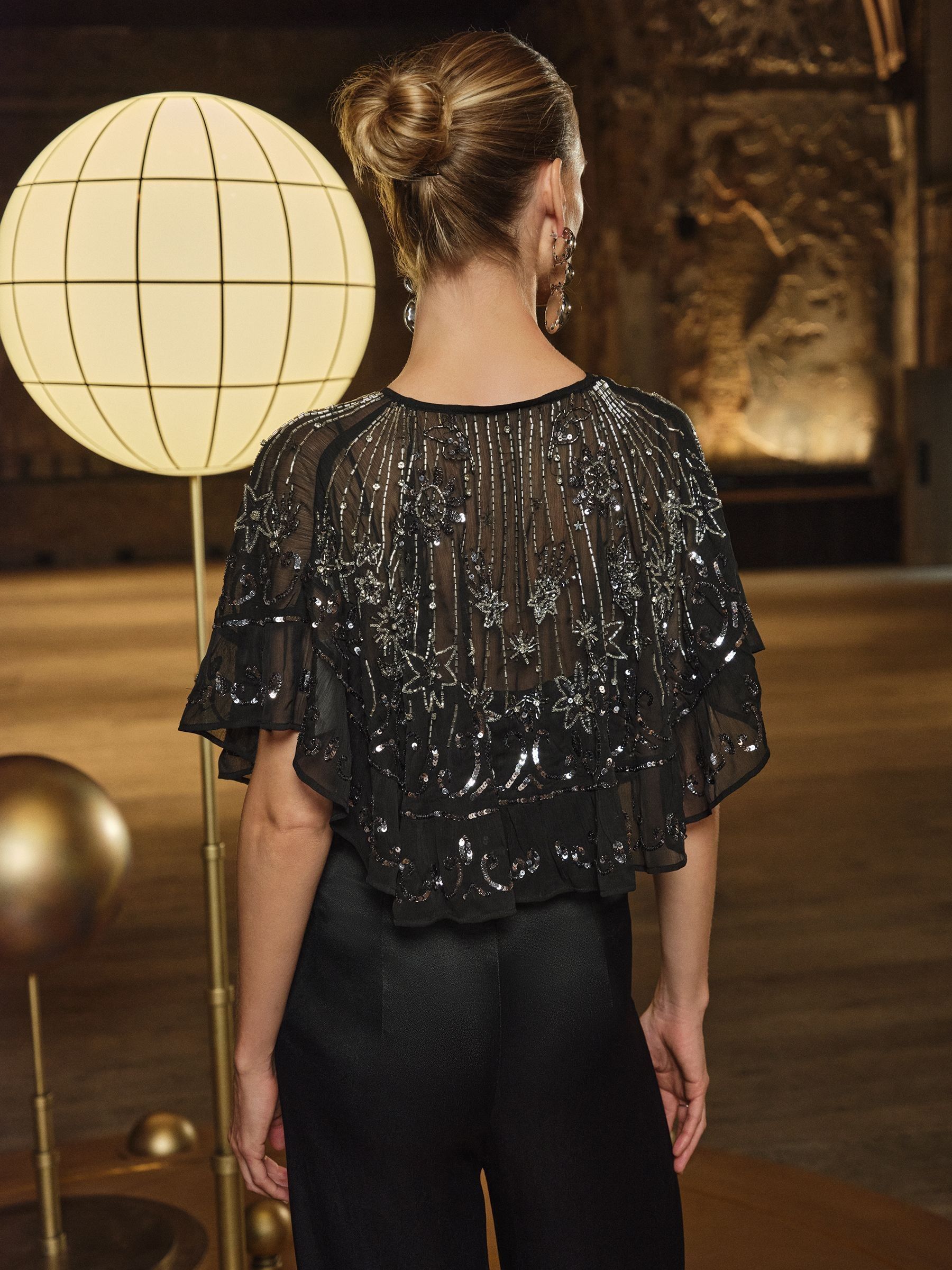 Love & Roses Celestial Embellished Cape