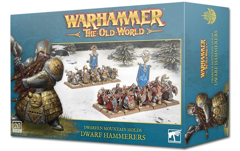 Figurenset Warhammer The old World Dwarfen HammersErfahrene Elite-Infanterie für die Armeen der Zwergengebirgshöfe in Warhammer-Spielen: Die Alte Welt
