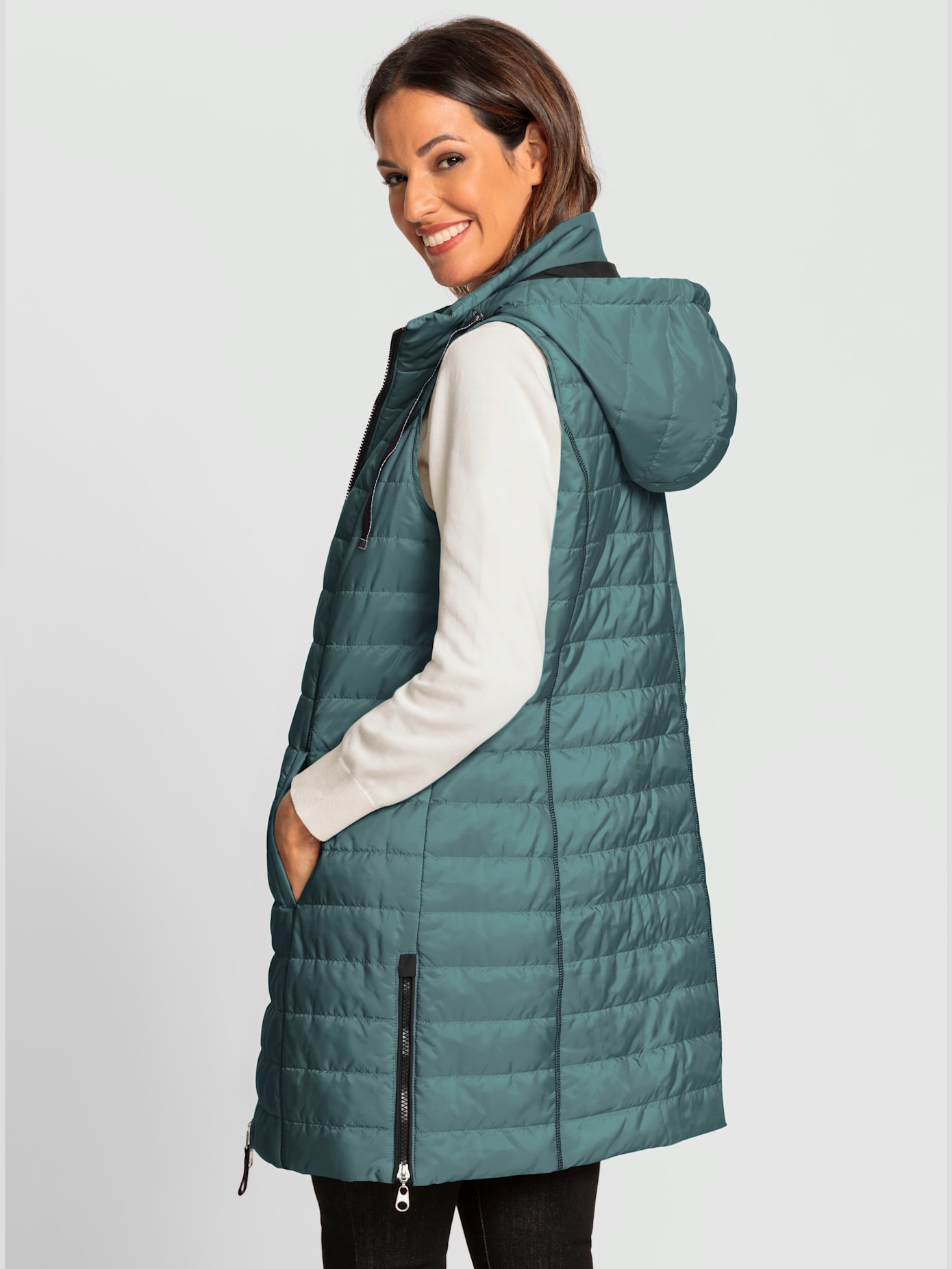 Gilet long jolie coupe longue moderne