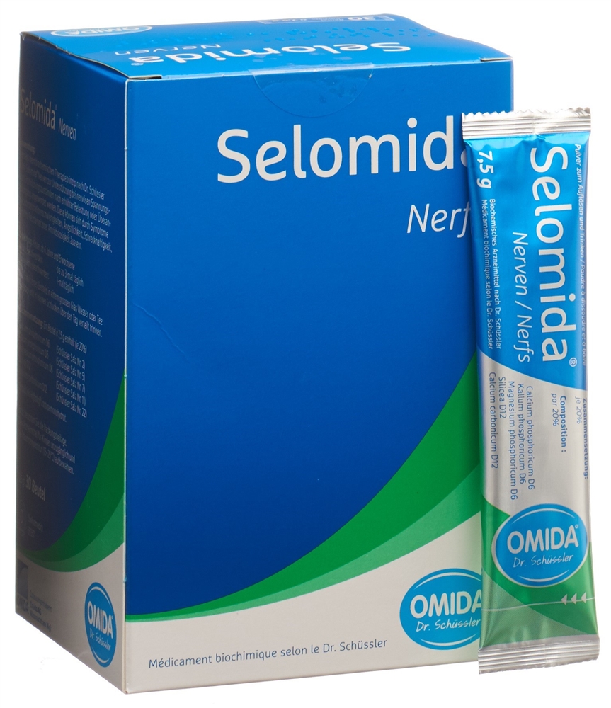 SELOMIDA Nerven<br>30 × 7.5 g, Beutel, Pulver zum Einnehmen