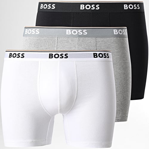 Lot De 3 Boxers 50475282 Noir Blanc Gris Chiné