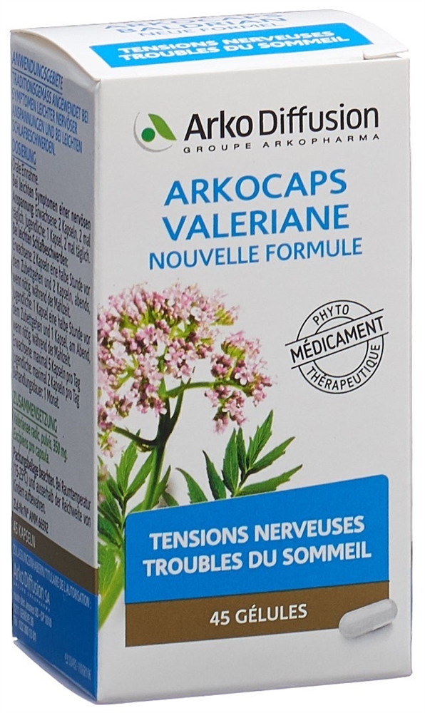 ARKOCAPS Baldrian<br>45 Stück, Dose, Hartkapsel, neue Formel