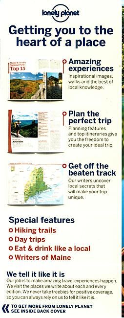 LONELY PLANET - MAINE ET ACADIA NP LONELY PLANET EN ANGLAIS