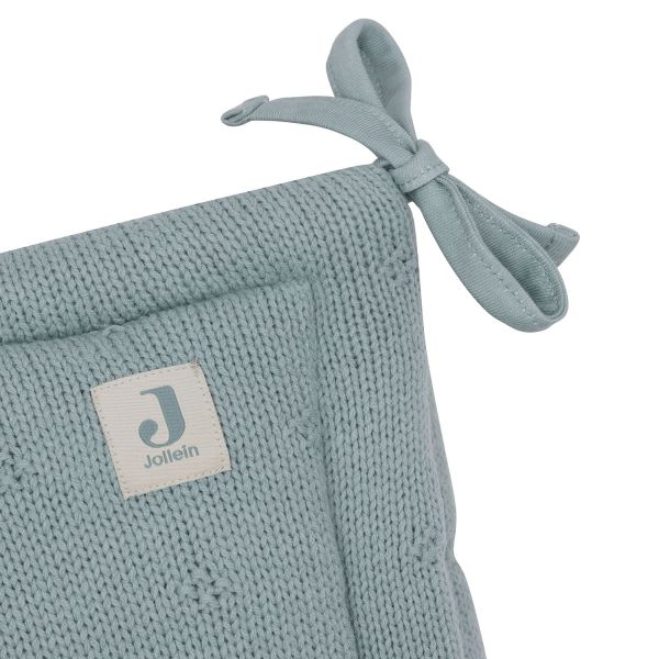Jollein Cosy Knit Boxbumper - 180 x 30 cm - Sea Green