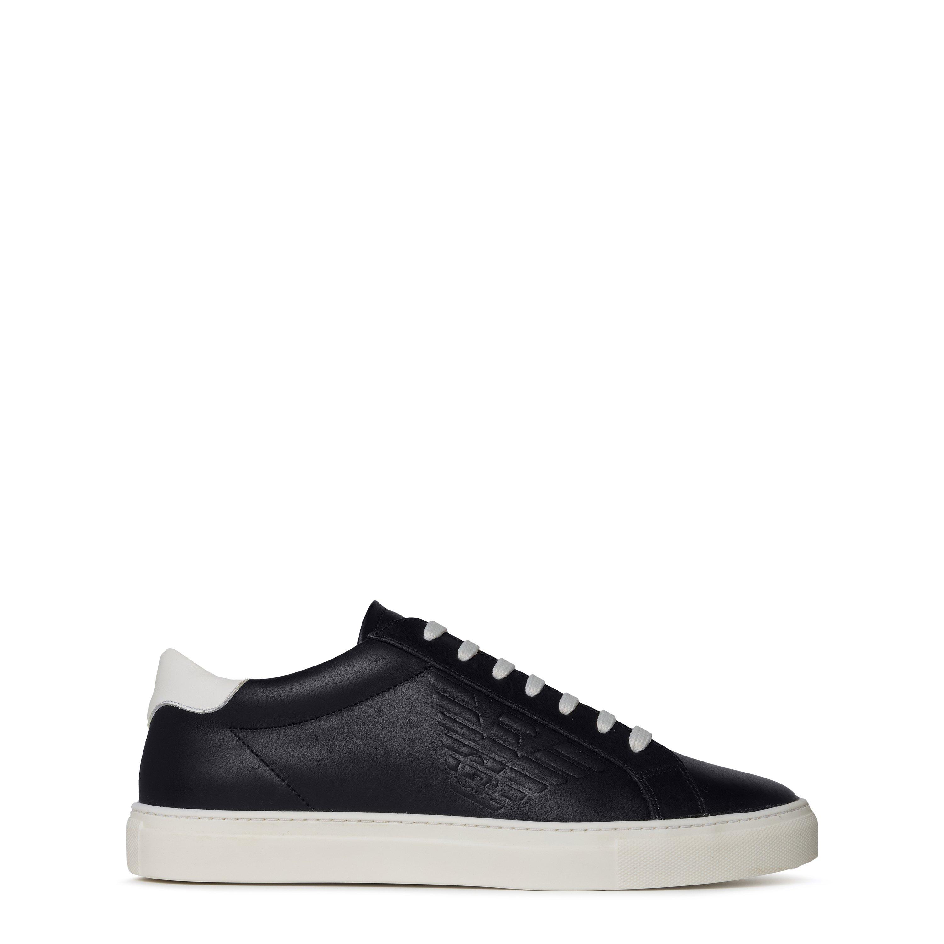 Emporio Armani Leather Trainers