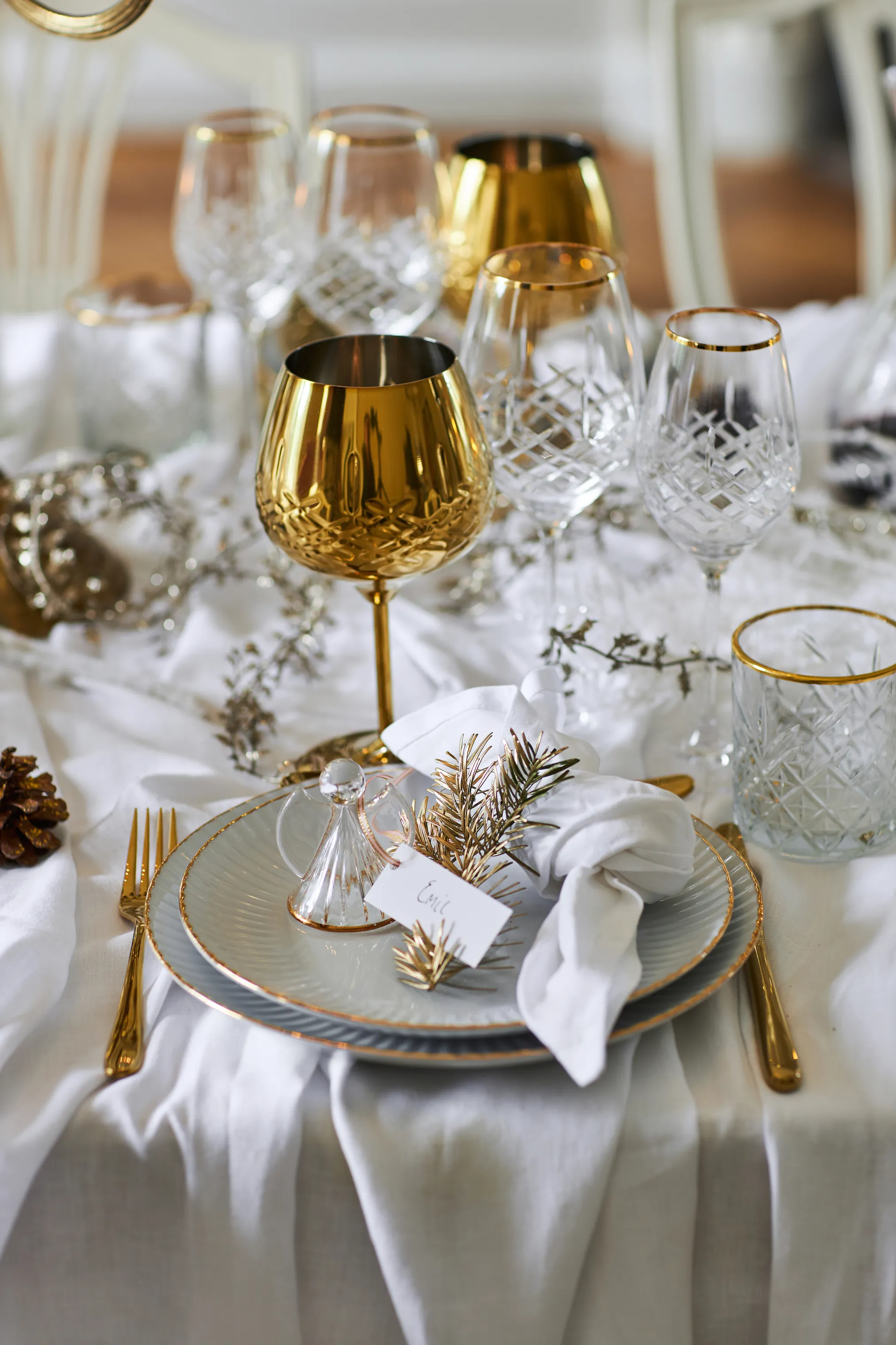 CASA Living Daisy Gold Middagstallerken