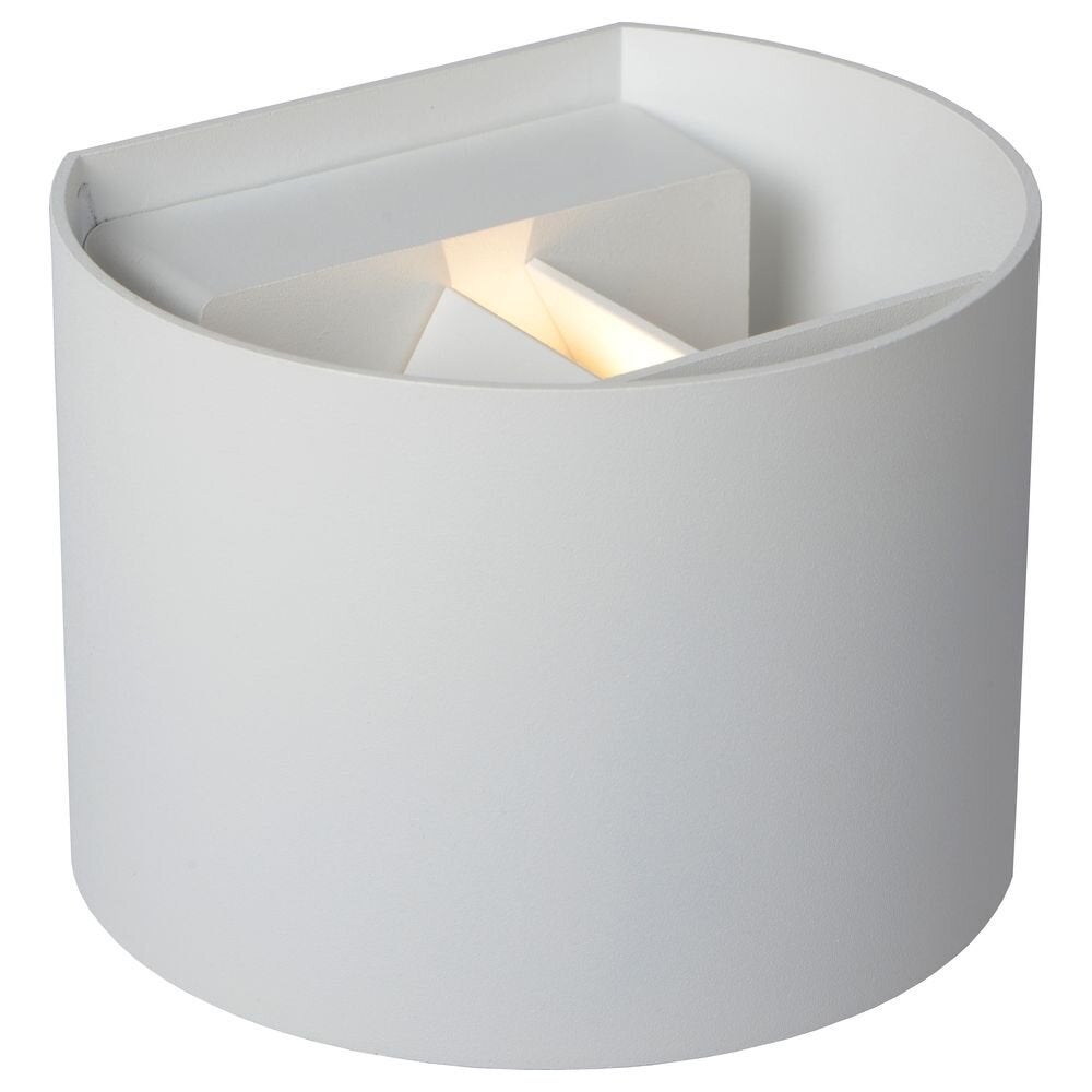 LED wandlamp Axi in wit 6W 350lm IP54 rond