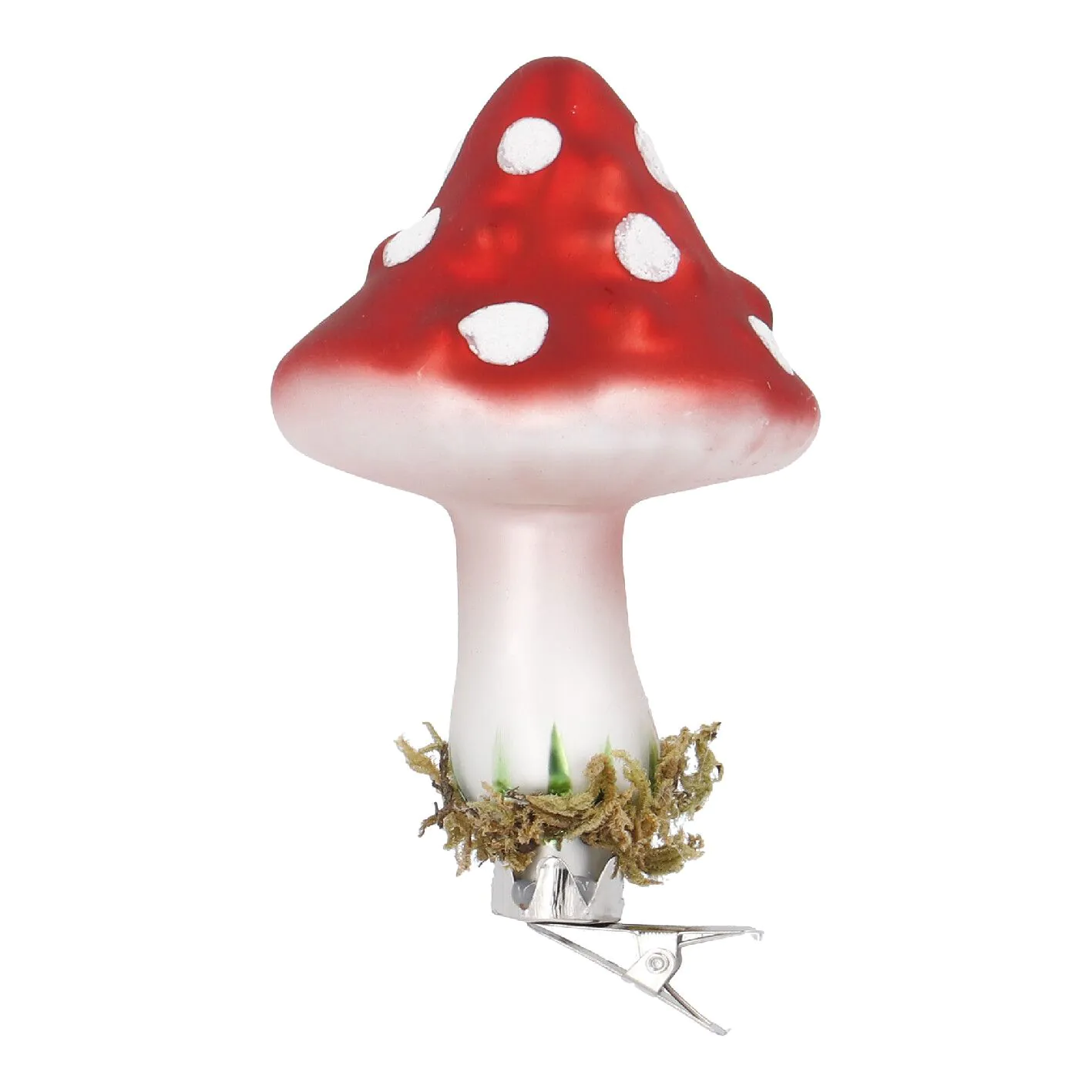 Pilz-Clip Punkte, rot, 10 cm