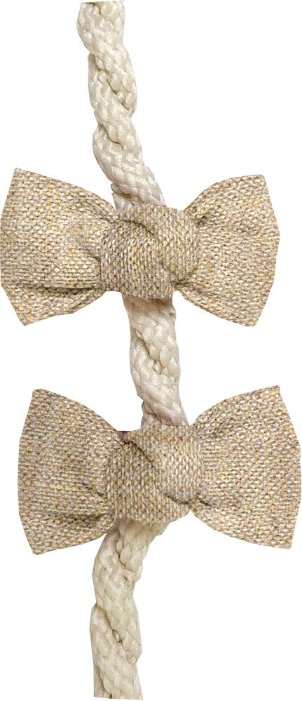 Barrettes Clic-Clac Petits Noeuds Lin Pailleté