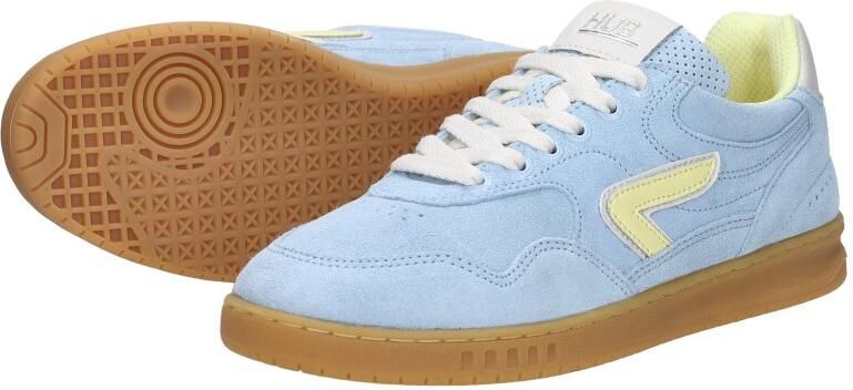 HUB Vancouver suède sneakers lichtblauw