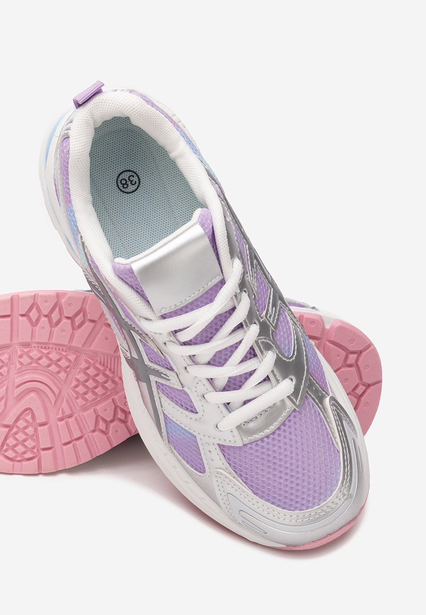 Baskets pour femme mauves Mariska
