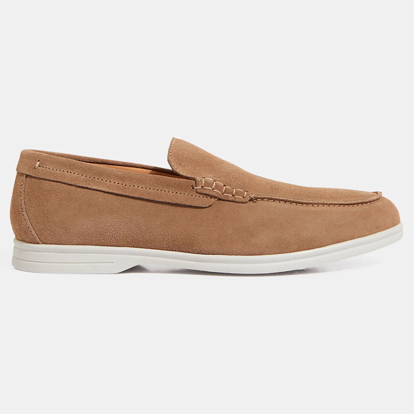 Comptoir GL Mocassins en Velours de Cuir taupe