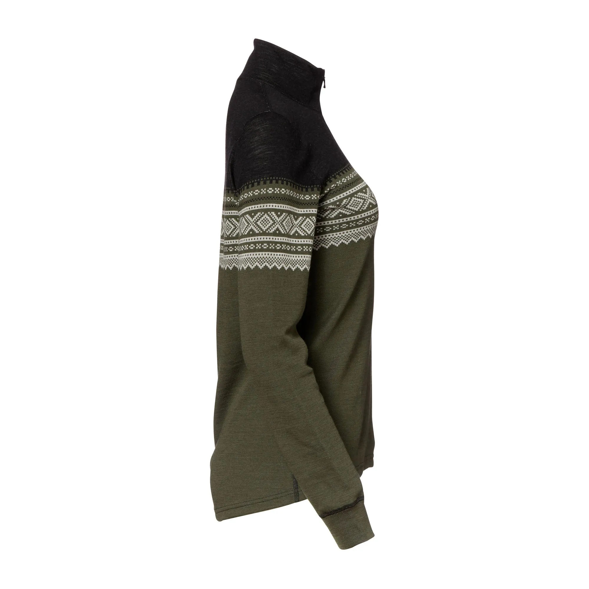 Aclima -  Pullover DesignWool Marius Mock Neck Zip nordmarka Frauen