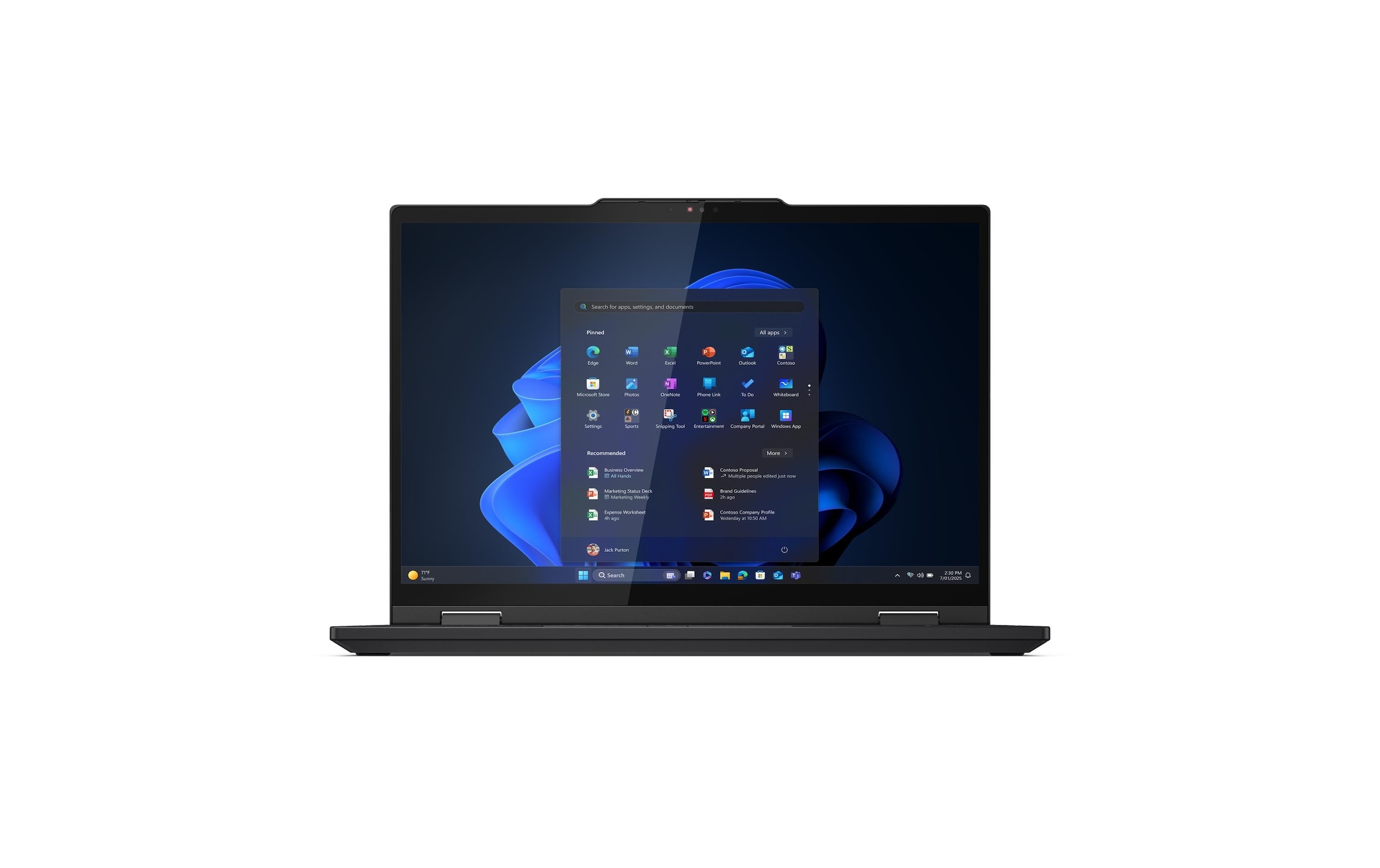 Lenovo Notebook »ThinkPad T14s 2-in-1 Gen 1 (Intel)« / 14 ″ Intel Core Ultra 7 1.000 GB SSD Gesichtserkennung, Schloss, Smart Card Reader, TPM
