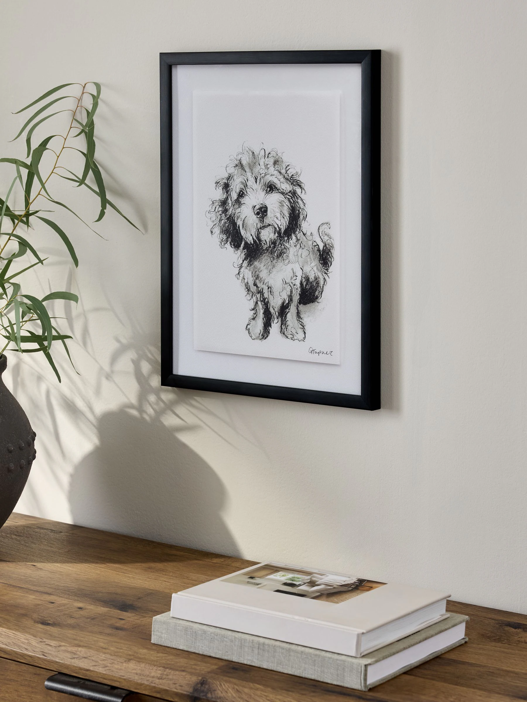 Geschetste Cockapoo Wanddecoratie