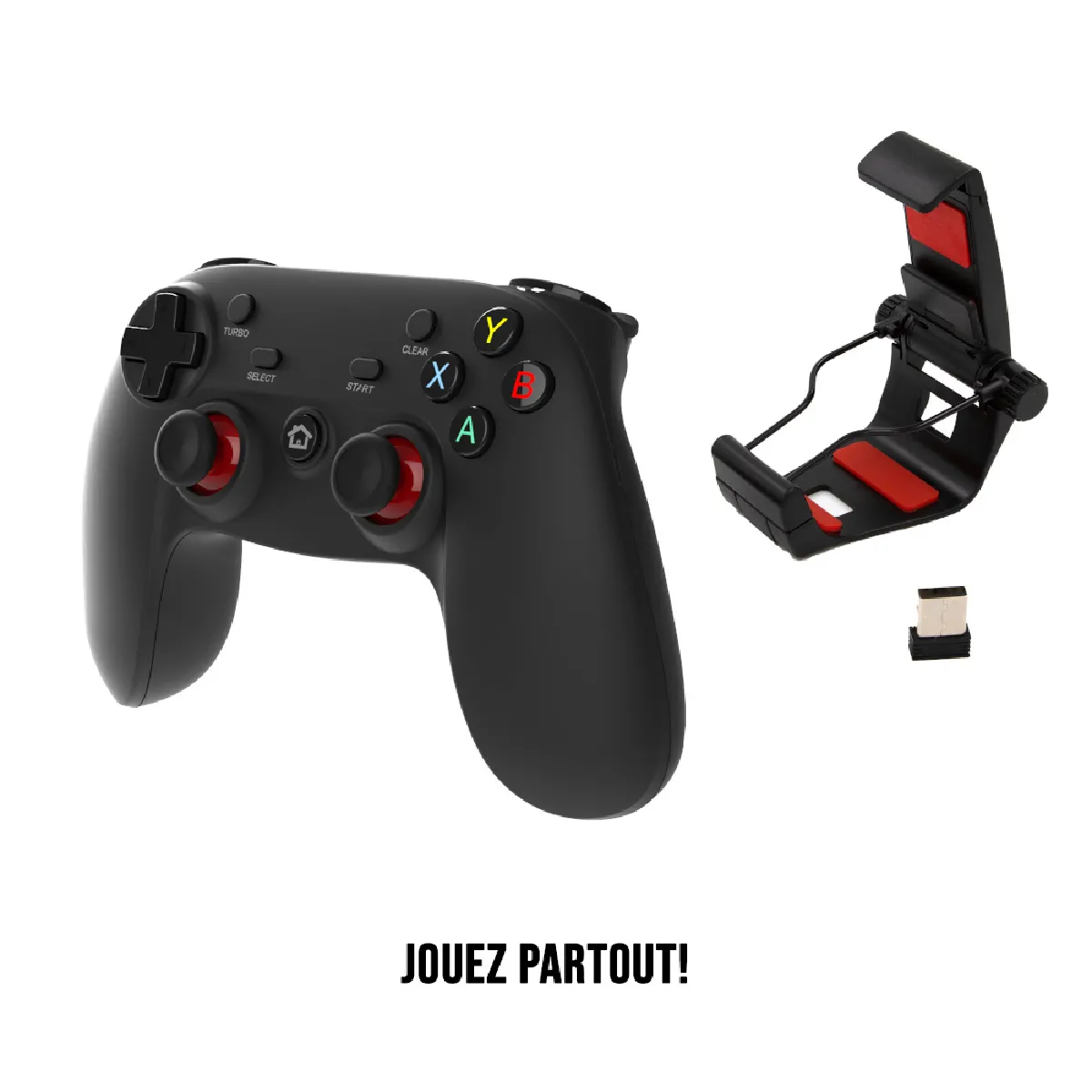 Gamium Manette Gaming Triple Connexion