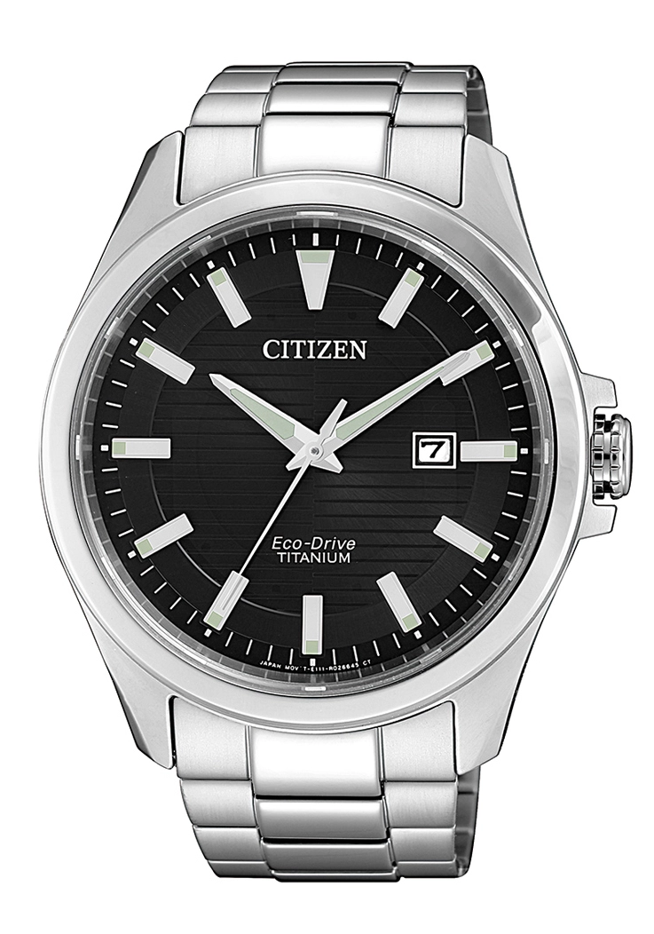 Citizen Eco-Drive Herrenuhr Super Titanium Schwarz