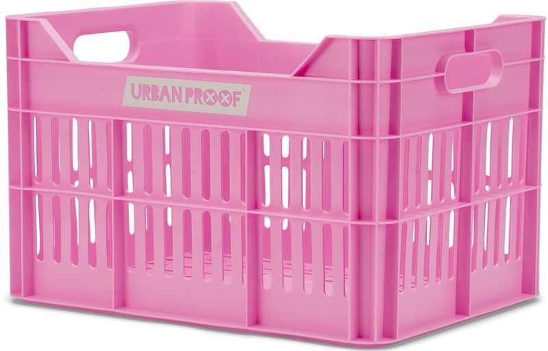 Urban Proof - Click - Fietskrat - Bright Pink - Gerecycled Kunststof - 30 Liter
