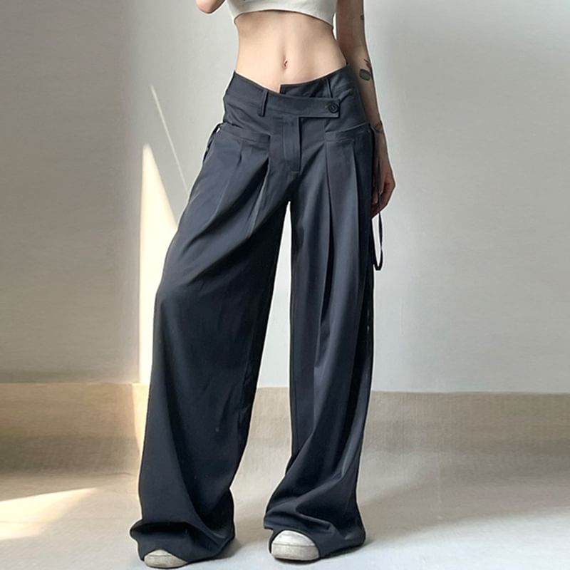 Sosana - Lage taille, losse, wijde broek