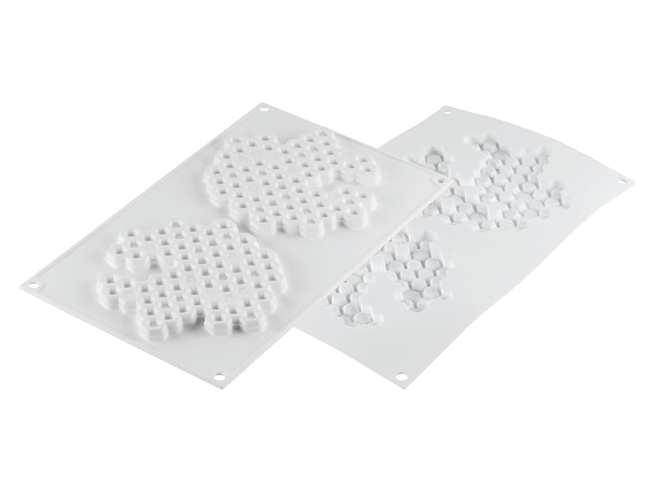 Moule silicone nid d'abeille - 2 empreintes - 30 x 17,5 cm - Silikomart
