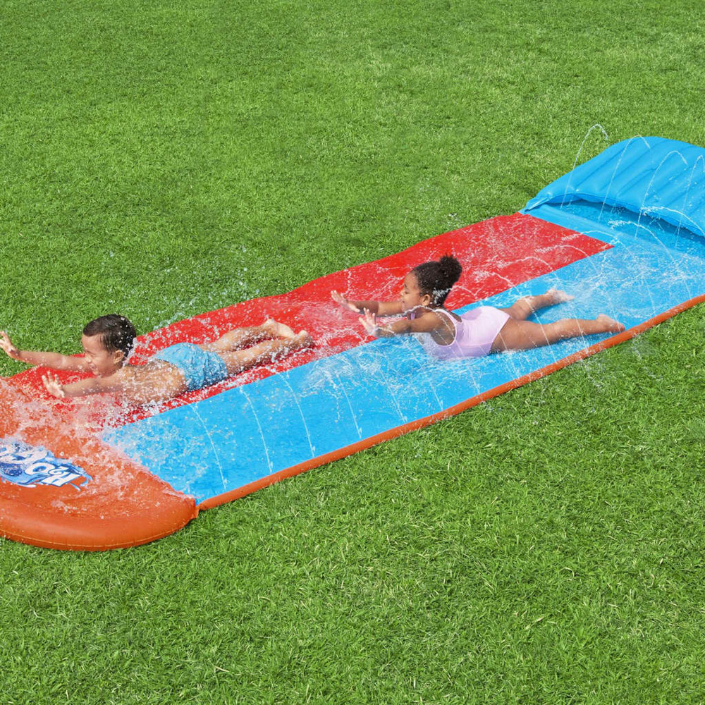 Toboggan aquatique h2ogo tsunami splash ramp toboggan double