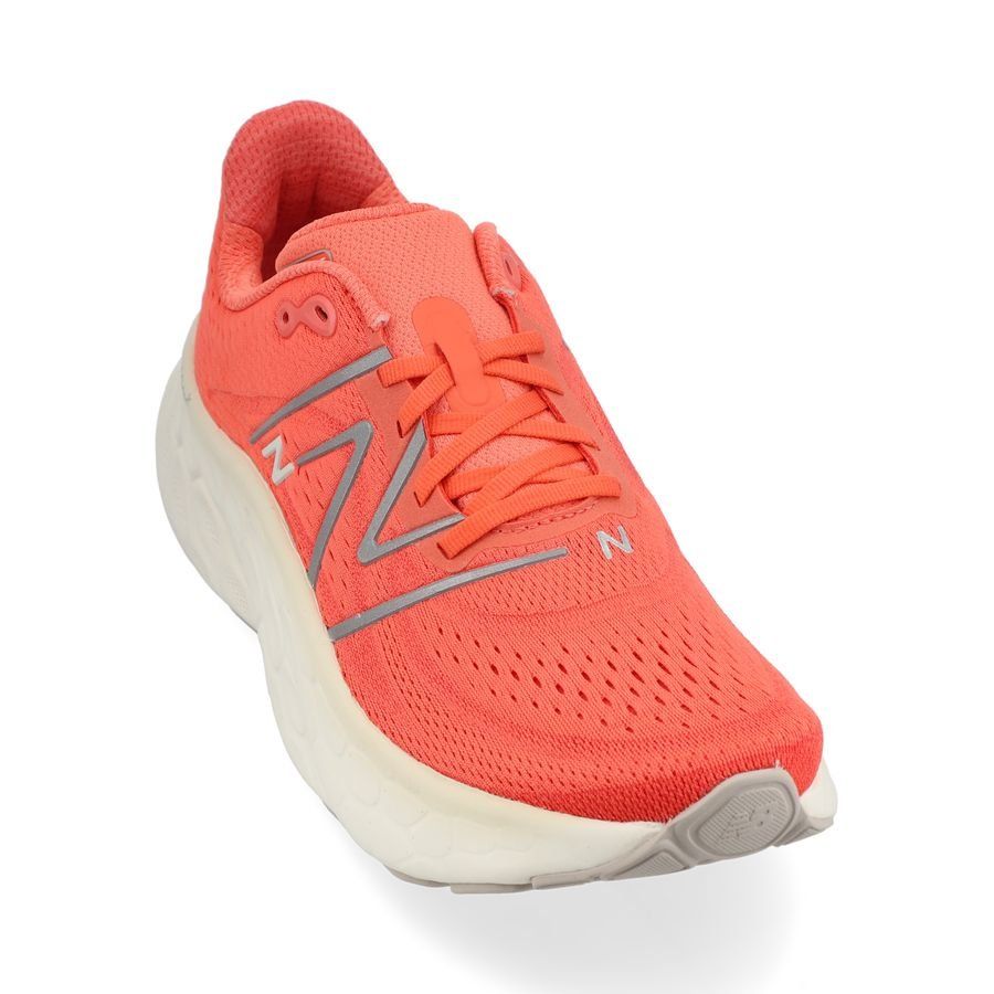 New Balance Chaussures de Running Fresh Foam X More V4 - Rouge/Blanc Femme