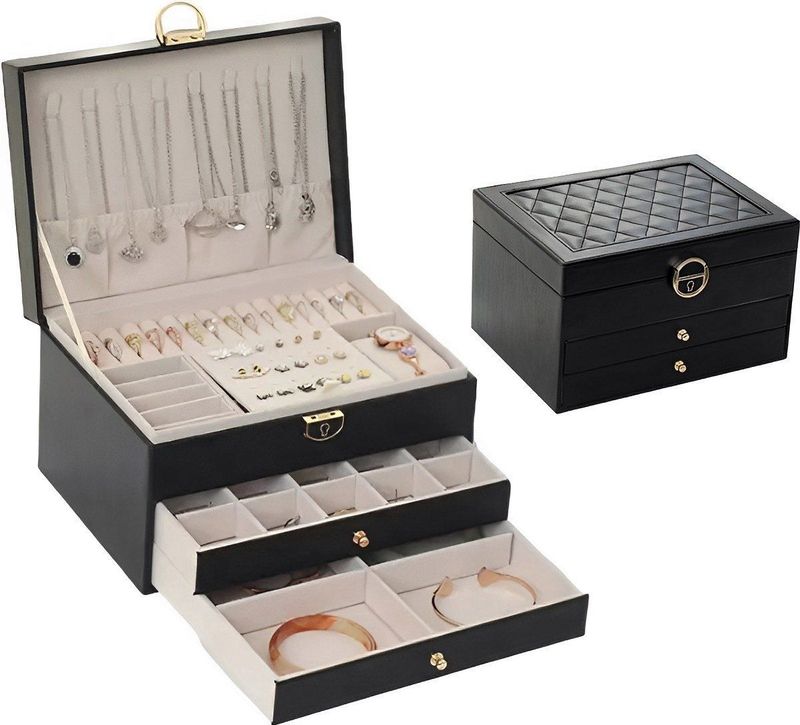 Galeara - Compact Edition - Sieradenkistje - Zwart - Sieradenopslag