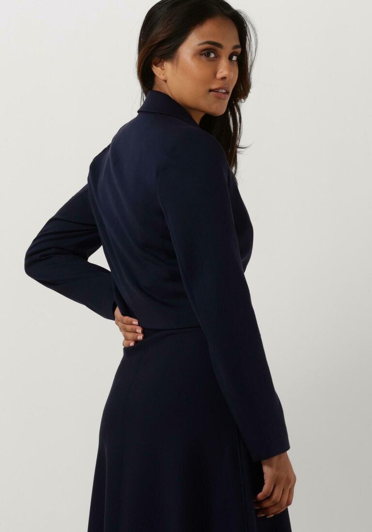 VANILIA donkerblauwe vanilia blazer short boxy blazer