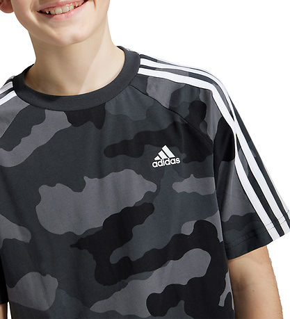 adidas Performance T-shirt - J BL Camo T - Gr?/Sort
