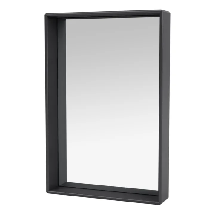 Montana Furniture Miroir Shelfie avec étagère | Gris anthracite