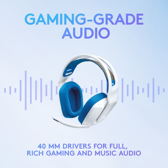 Logitech G335 gaming headset (hvid)