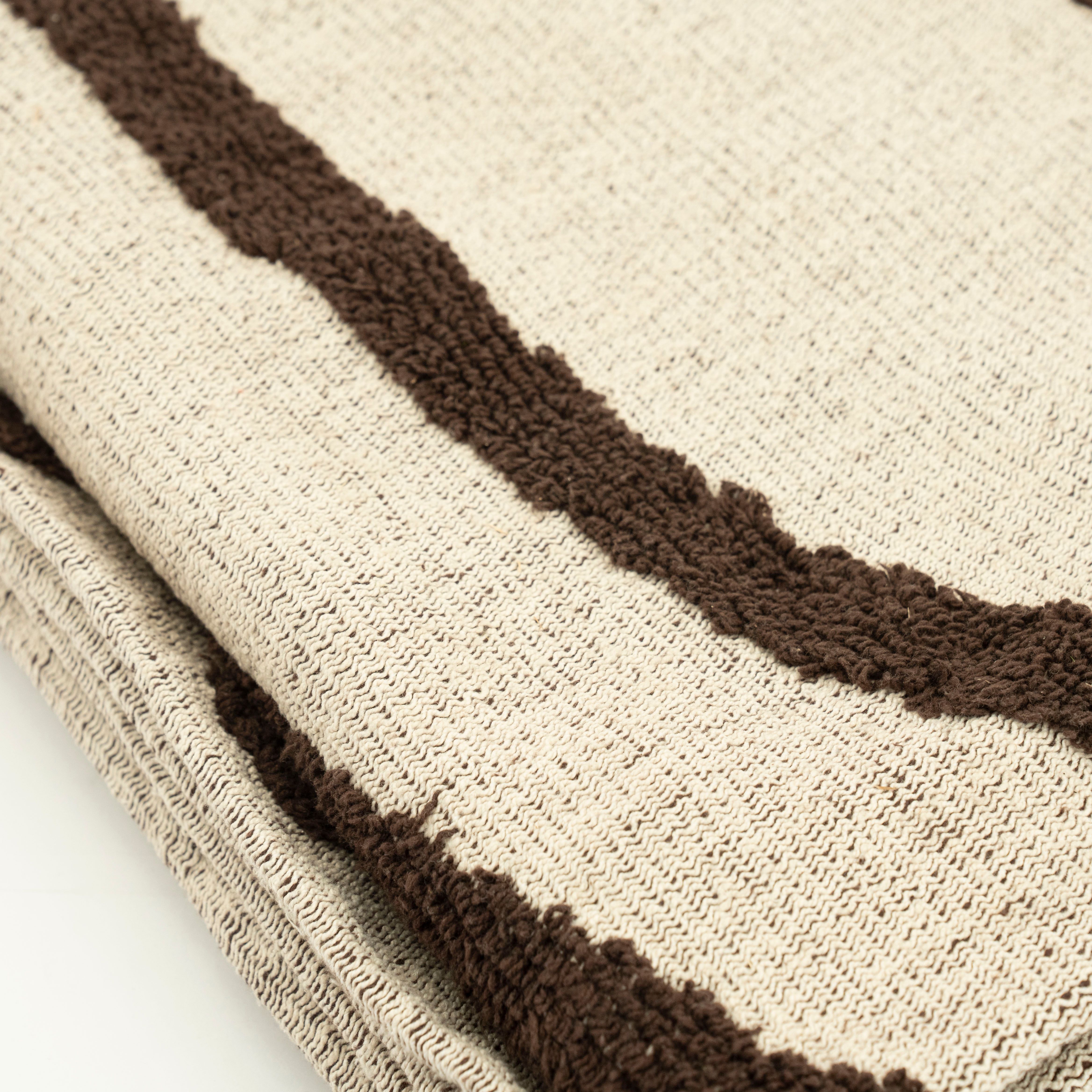 Plaid 250137 dark brown Majani B170 x D130 cm