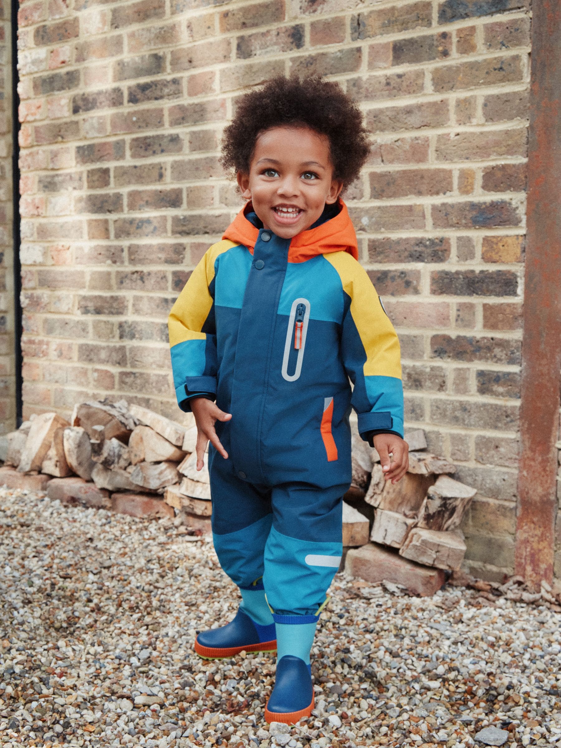 Donkerblauw colourblocking - Waterdicht sneeuwpak (3 mnd-7 jr)