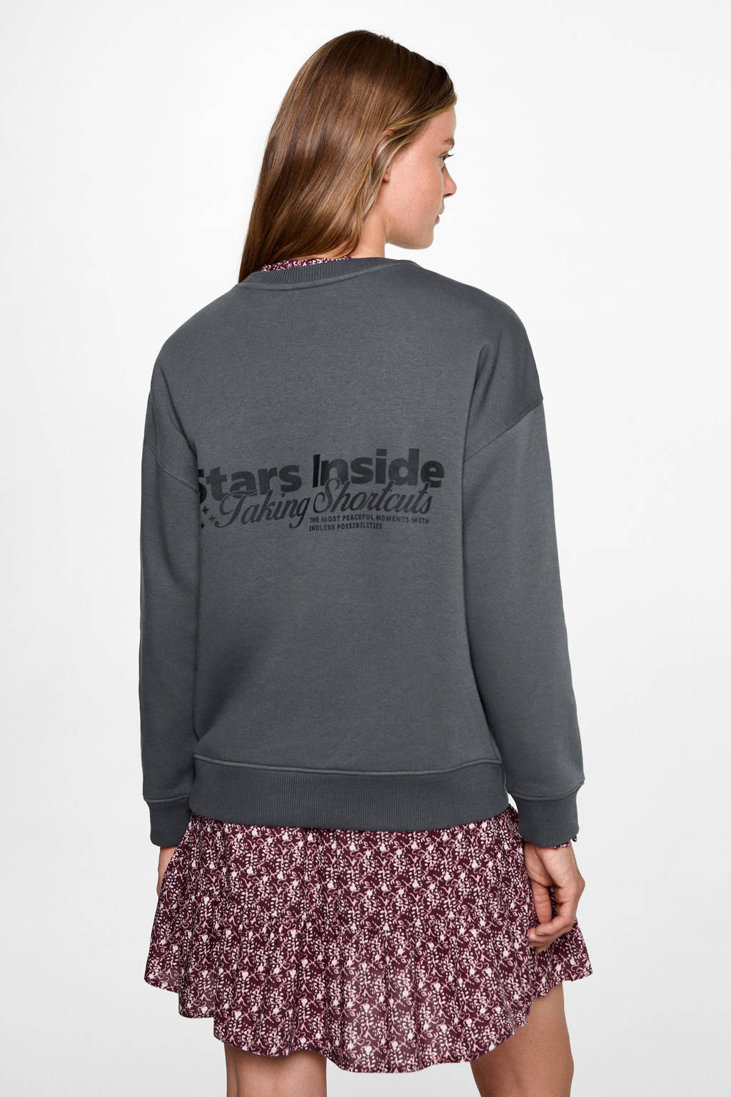 MANGO TEEN sweater antraciet