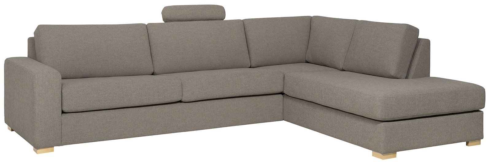 Modern Living hjørnesofa 3-seter med åpen ende høyre i tekstil Jenny 3/3 warm grey me